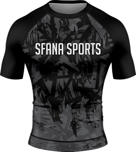 Durable Men’s Half Sleeve Rashguard Stretchable Quick Dry Gym Workout <b>Compression</b> Fitness <b>Shirt</b> Long Lasting Fabric - Product Image 4