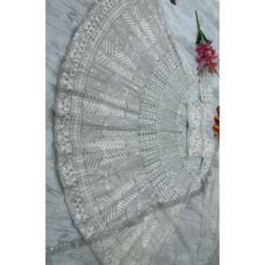 Ropa Tradicional China de Diseñador, Hermoso Bordado con Hilos y Trabajo Dori, Lehenga Choli - Product Image 1