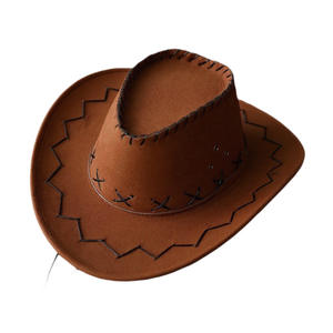 Sombrero Vaquero de Cuero Genuino de Lujo, Hecho a Mano, Estilo Western Outback, para Viajes, Equitación y Actividades al Aire Libre - Product Image 1