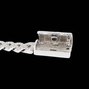Style contemporain sophistiqué 925 argent blanc or chaîne cubaine intemporel Hip Hop bijoux Bracelets Moissanite diamant cadeau - Product Image 4