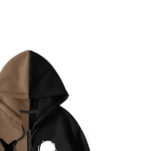 Unisex Spring Digital Printing Color Block <b>Hoodie</b> <b>Cute</b> Oversized Fleece Sweatshirt Soft Warm Casual OEM ODM Manufacturer - Product Image 2