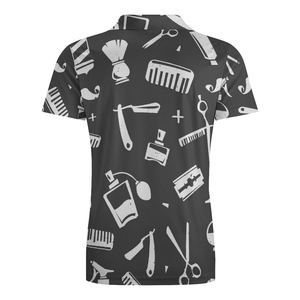 Camiseta de Barbero Informal con Logotipo Personalizado, Impresión Digital, Secado Rápido y Transpirable, Ropa de Trabajo para Hombre, Lavable, Nueva Llegada - Product Image 2