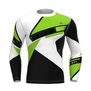 เสื้อแรชการ์ดแขนยาว ระบายอากาศ แห้งเร็ว ป้องกันแบคทีเรีย พิมพ์ลายด้วยเทคนิคการถ่ายเทความร้อน ผลิตจากโพลีเอสเตอร์และไนลอน สำหรับผู้ใหญ่ ใส่ได้ทั้งชายและหญิง - Product Image 3