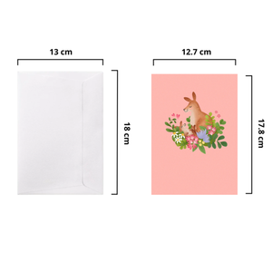 Carte de vœux 3D pop-up sur le thème spécial Kangourou, collection spéciale, carte pop-up faite à la main pour aimer sa maman, carte de vœux origami 3D - Product Image 2