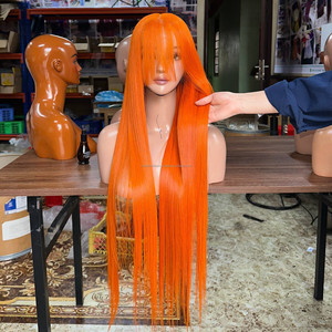 Long <b>Human</b> Hair <b>Wig</b> Smooth Straight Lace Front Vietnamese Raw Hair Full Head <b>Wigs</b> - Product Image 3