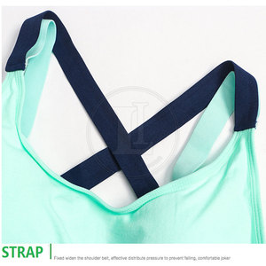 Soutien-gorge de sport élégant et simple pour femme avec logo frontal, maintien élevé, léger, écologique et respirant pour la gym, l'entraînement et l'exercice - Product Image 4
