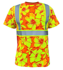 เสื้อทำงานสีส้มสะท้อนแสงแบบยูนิเซ็กซ์ โพลีเอสเตอร์ แถบสะท้อนแสง กระเป๋าเสื้อแบบแข็ง ชุดยูนิฟอร์มนิรภัย กันลม ใส่สบาย - Product Image 1
