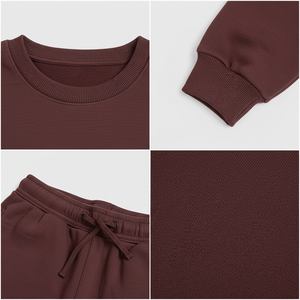 ชุดเซ็ตเสื้อสเวตเชิ้ตและกางเกงจ็อกเกอร์ผู้ชายทรงโอเวอร์ไซส์ ชุดวอร์มผ้าฝ้าย รับทำโลโก้ตามสั่ง ผลิตแบบ OEM ODM สำหรับขายส่ง - Product Image 5