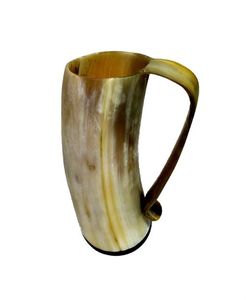Handcrafted Buffalo Horn Mug Natural Shape Carved <b>Dragon</b> Design Durable Art Collectible Natural buffalo horn mug - Product Image 2