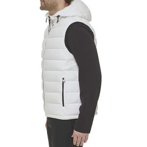 Gilet matelassé ultra-léger pour homme, coupe longue, col en V, 100 % coton, imperméable, coupe-vent et respirant, idéal pour le printemps et les occasions formelles - Product Image 4