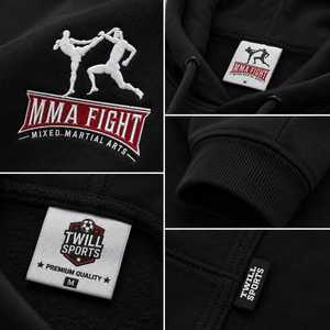 Sudadera con Capucha Negra para Hombre, 100% Algodón, Felpa, Corte Regular, Bolsillo Frontal con Logotipo, Invierno, Antiarrugas, Personalizable - Product Image 4