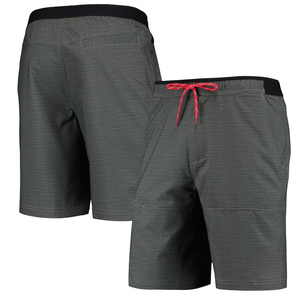 Shorts en maille respirante en coton écologique vert pour hommes - Product Image 1