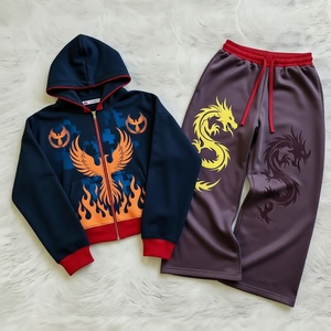 Conjunto Deportivo de Dos Piezas para Hombre, de Algodón y Felpa, para Entrenamiento Atlético, Ajuste Profesional, Logotipo Personalizado, Diseño Suave y Cálido - Product Image 1