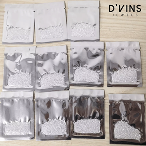 เพชรหลวม D'vins Jewels ขัดเงาแล้ว เพชรเลี้ยงในห้องปฏิบัติการ VVS ทรงกลมเจียระไนแบบบริลเลียนท์ สี D ขนาด 1.25-1.7 มม. ผลิตด้วยวิธี HPHT จากเมืองสุราษฎร์ สำหรับทำเครื่องประดับ - Product Image 2