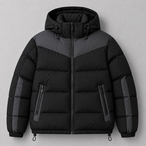 OEM heavyweight puffer <b>jacket</b> cold weather outerwear insulated <b>jacket</b> manufacturer Factory Price - Product Image 2