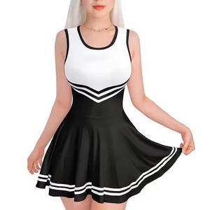 Tenue de cheerleading compétitive pour filles, confection ergonomique, tissu extensible et confortable pour les spectacles de cheerleading. - Product Image 4