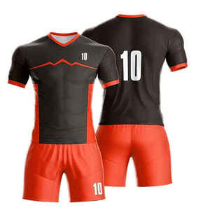 Maillots de football en gros, tenues d'équipe personnalisées, fournisseur de kits de football Pakistan, impression par sublimation, respirant, anti-bactérien, devant imprimé - Product Image 5