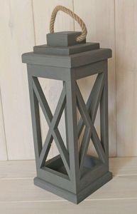 Farol de madera rústico, hecho a mano, decorativo, para colgar, ideal para el hogar, porche, jardín, bodas, eventos, restaurantes y hoteles. - Product Image 6