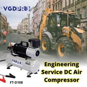 VGDPRO 48V High Efficiency Weatherproof Cycle DC Oil-Free Portable Industrial Truck <b>Air</b> Compressor <b>Pump</b> 8 Liter Tank 210nlpm - Product Image 3