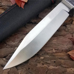 Couteau Bowie en acier inoxydable, couteau utilitaire de camping et de chasse, avec construction classique en acier inoxydable, manche ergonomique - Product Image 6