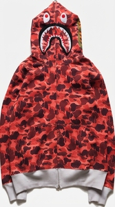 Sudadera con Capucha y Cremallera de Camuflaje Rojo, Unisex, Estilo Urbano, Tejido de Punto, Poliéster, Manga Larga, Logotipo Frontal, Invierno - Product Image 6