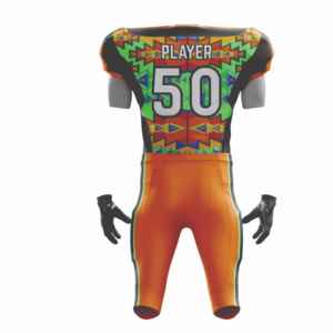 Maillot de football américain personnalisé unisexe sans manches col en V imprimé numérique en maille respirante 100 % polyester taille adulte - Product Image 5