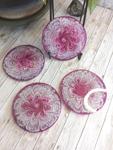Handmade High Quality Luxury Eco-Friendly Resin <b>Coasters</b> <b>for</b> <b>Drinks</b> Handcrafted From India Customized Color - Product Image 5