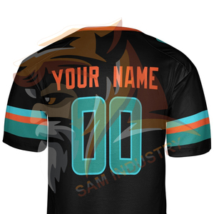 Maillot de football américain sublimé personnalisé de haute qualité, dernier design, tenue d'entraînement, maillot de football américain - Product Image 6