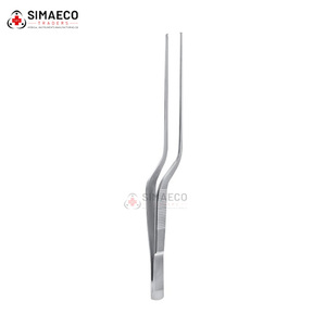 Pinces à tissus angulaires Taylor 17,5 cm en acier inoxydable de qualité supérieure, pinces chirurgicales à pouce réutilisables OEM - Product Image 2