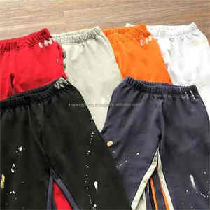 กางเกงวอร์มผ้าฝ้ายสำหรับผู้ชายกางเกงผ้าฟลีซผ้าฝ้าย100% แบบพลางน้ำหนักมากโลโก้กำหนดเอง - Product Image 3