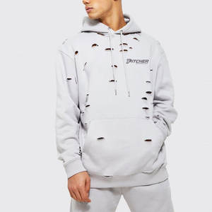 Sudaderas Modernas con Efecto Desgastado para Hombre, Moda Casual con Textura Única y Tela Suave y Cómoda - Product Image 1