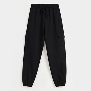 Pantalon large et droit taille haute pour femme, décontracté et formel, idéal pour le bureau, collection 2026, vente en gros, haute qualité, service OEM - Product Image 4