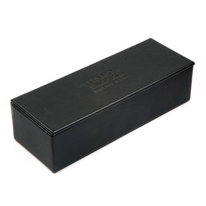 Étui à lunettes personnalisé avec logo, rectangulaire, en cuir PU haut de gamme, durable - Product Image 2