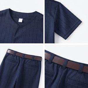 Custom Baseball Uniform <b>Set</b> Youth Team Player Athletic Wear Jersey Matching Pants Professional Sports Clothing Wholesale Price - Product Image 4
