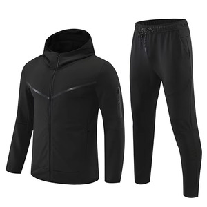 Elite men's two-piece tracksuits. Dynamic color-block zip jackets paired with sleek matching <b>pants</b> for peak performance. - Product Image 1