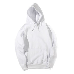 Custom Unisex Hoodie Blank <b>Pullover</b> Fleece Drawstring Hood Kangaroo Pocket Solid Color Sweatshirt Casual Streetwear Apparel - Product Image 4