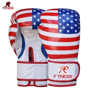 Guantes de Boxeo de Cuero Genuino con Bandera Personalizada, Cierre de Gancho y Bucle, Antideslizantes, para Adultos, Estilo Irlandés, Mexicano, Italiano, Filipino, Estadounidense - Product Image 5