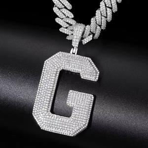 จี้เพชรคุณภาพสูง Viral ABC 2026 Alphabet G Lab Grown Diamond ของขวัญเดือนมิถุนายน เครื่องประดับชั้นดี จี้และชาร์มสำหรับวันเกิดและโอกาสพิเศษ - Product Image 1