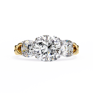 Bague minimaliste carrée pour femme avec diamant de laboratoire et sertissage coussin confortable, idéale pour les propositions ou les anniversaires - Product Image 1