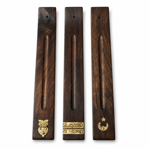 Juego de 2 Porta Incienso de Madera Hechos a Mano, Quemadores de Varillas de Madera Natural, Diseño Decorativo Minimalista, Venta al por Mayor OEM ODM - Product Image 5
