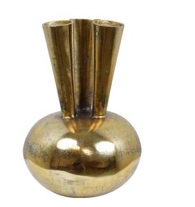 Jarrón Decorativo de Metal Dorado al por Mayor |   Contenedor Floral Creativo con Múltiples Aberturas |   Jarrón Decorativo para Interiores, Ideal para Oficinas y Eventos - Product Image 1