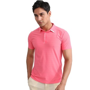 Camiseta Polo RELEVO para Hombre, Azul Marino, Corte Ajustado, Manga Corta, con Ribete en Contraste, Diseño de Color Sólido - Product Image 5