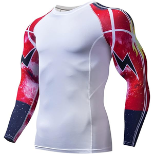 Breathable Polyester Men Rash Guard Quick Dry <b>Athletic</b> Swim Shirt for Water Sports and Outdoor Activities - Product Image 1