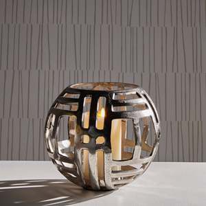 Geometric Silver Metal <b>Hurricane</b> Candle Holder Decorative <b>Lantern</b> for Wedding Centerpiece - Product Image 4