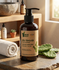Nocas Nettoyage en profondeur 150ml Vietnam – Nettoyant Doux 2-en-1 Shampoing et Gel Douche aux Herbes – Extrait Naturel de Cactus - Product Image 5