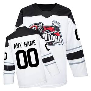 <b>Top</b> Quality Customized Embroidered Design Your Own Logo Sweat Wicking Ice Hockey Jerseys - Product Image 2