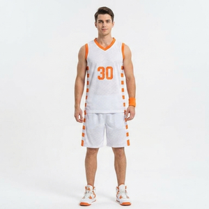 Mens <b>Basketball</b> Jersey and Shorts Set Custom Sports Uniform Breathable Plus <b>Size</b> 100% Polyester Quick Dry Training Wear - Product Image 1