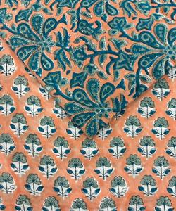 Jaipur Sanganeri Block Print Fabric Handmade Cotton Breathable Eco-Friendly Fabric For Girls Boys <b>Shirts</b> Dresses Bag - Product Image 3