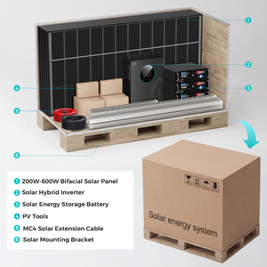 Système d'énergie solaire hybride hors réseau 5 kW 10 kW 15 kW 20 kW, kit complet de panneaux solaires hors réseau pour l'alimentation domestique - Product Image 4