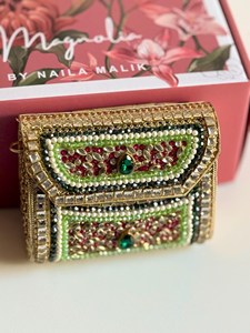 Luxury Crystal Clutch Bag Handmade Square Design Rani Industries RI533 Polished <b>Candy</b> Pattern - Product Image 5